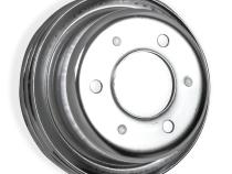 Chrome Crankshaft Pulley Double Groove Fits 1965-1968 Ford 289/302 Mr Gasket