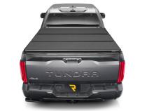 Solid Fold ALX Tonneau Cover Black Textured Paint 2014-2021 Toyota Tundra 8' 2 inch Bed with Deck Rail System Extang