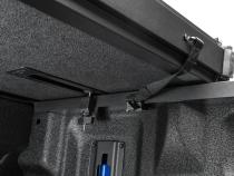 Solid Fold ALX Tonneau Cover Black Textured Paint 2016-2024 Nissan Titan XD 6' 6 inch Bed with Utili-Track System Extang