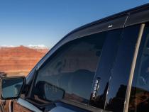 In-Channel Ventvisor Side Window for 2018-2023 Hyundai Kona Smoke Low Profile Outside Mount 4 Piece AVS