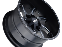 Cast Aluminum Wheels Twisted 9102 SB 20x12 Milled Spokes Satin Black 8 On 165.1/8 On170 Bolt Pattern -44 Offset Cali Offroad Wheels