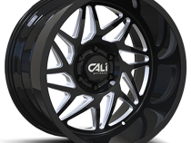 Cast Aluminum Wheels Gemini 9112 GB 22x12 Milled Spokes Gloss Black 8 On 165.1 Bolt Pattern -51 Offset Cali Offroad Wheels