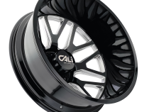 Dually Wheels Invader Dually 9115D GB-M 24x8.25 Milled Spokes Gloss Black 8 On 165.1 Bolt Pattern -232 Offset Cali Offroad Wheels