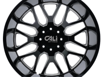 Dually Wheels Invader Dually 9115D GB-M 24x8.25 Milled Spokes Gloss Black 8 On 165.1 Bolt Pattern -232 Offset Cali Offroad Wheels