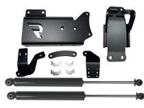 Dual Steering Stabilizer Kit Superlift Cylinders 2014-2025 Dodge Ram 2500/3500 4WD No Lift Required Superlift