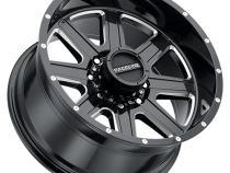 Aluminum Wheels 16x8 Hostage 940M Milled Gloss Black 0 Offset 6 on 139.7 Bolt Pattern 106.1 Bore Raceline