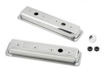 Chrome Valve Covers Finned Fits 1987-2002 Chevrolet 305-350 Gen I Small Block Mr Gasket