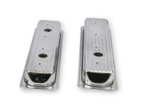 Chrome Valve Covers Finned Fits 1987-2002 Chevrolet 305-350 Gen I Small Block Mr Gasket