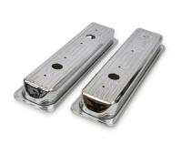 Chrome Valve Covers Finned Fits 1987-2002 Chevrolet 305-350 Gen I Small Block Mr Gasket