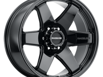 Aluminum Wheels 16x8 Addict 942B Gloss Black Multi Spoke 0 Offset 6 on 139.7 Bolt Pattern 106.1 Bore Raceline