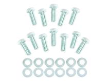 Intake Manifold Bolt Set Hex Head Fits Small Block Chevrolet 265-400, Small Block Mopar 273-360, Big Block Mopar 383-440, AMC V8 290-401 Mr Gasket