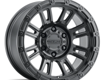 Aluminum Wheels 17x9 Compass 956B Satin Black -12 Offset 8 on 165.1 Bolt Pattern 125.2 Bore Raceline