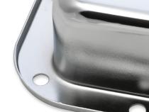 Transmission Oil Pan Chrome Fits Ford C6 Stock Depth and Capacity Finned Design Mr Gasket