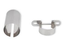 Chrome Coil Holder Bracket with Bolt Horizontal  Mount Fits Most Horizontally Mounted Canister Style Coils Mr Gasket