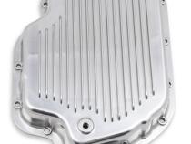 Transmission Oil Pan Polished Aluminum Fits GM TH400 Stock Depth and Capacity Finned Design Mr Gasket