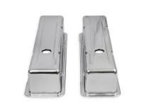 Chrome Tall-Style Valve Covers without Baffle Fits 1960-1986 Chevrolet Small Block 262-400 Mr Gasket