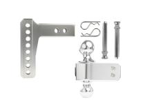 2.0 inch Aluminum Medium Duty 4 inch Drop/Rise Hitch BulletProof Hitch