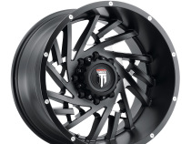 Web AT161 Satin Black Milled 20X10 5-139.7 -24MM 87.1MM Off Road Wheels American Truxx