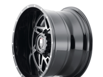 Warrior AT165 Gloss Black Machined 20X12 5-139.7 -44MM 110.3MM Off Road Wheels American Truxx
