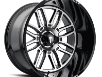 Restless AT1915 Black Machined 20X10 6-139.7 -25MM 106MM Off Road Wheels American Truxx