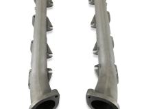 Gen III Hemi Swap Exhaust Manifolds Low Profile Gen III Hemi Swap Exhaust Manifolds With 2.5-Inch Outlets Natural Cast Hooker BlackHeart