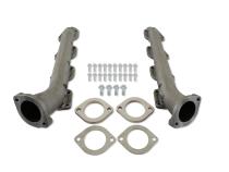 Gen III Hemi Swap Exhaust Manifolds Low Profile Gen III Hemi Swap Exhaust Manifolds With 2.5-Inch Outlets Natural Cast Hooker BlackHeart