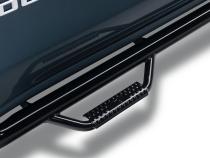Nerf Step Bar Wheel-to-Wheel with Bed Access (3 Steps per Side) 3 Inch Main Tube Diameter 2019 (New Body Style)-2025 Chevy Silverado/GMC Sierra 5 Foot 9 Inch Bed Crew Cab Gloss Black NFab