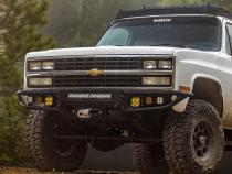 73-91 Chevy/GM Front Diablo Winch Bumper Black Texture Powdercoat Chassis Unlimited