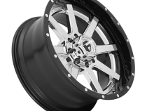 Aluminum Wheels 22X12 Maverick D260 8 On 180 Chrome/Gloss Black Lip 125.1 Bore -44 Offset Fuel Off Road Wheels
