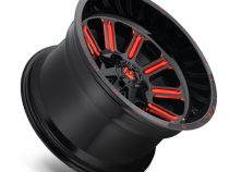 Aluminum Wheels 20X10 Hardline D621 8 On 165.1 Gloss Black/Candy Red 125.2 Bore -18 Offset Fuel Off Road Wheels