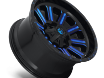 Aluminum Wheels 20X10 Hardline D646 8 On 165.1 Gloss Black/Candy Blue 125.2 Bore -18 Offset Fuel Off Road Wheels