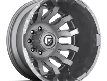 Dually Wheels 20X8.25 Blitz Dually D693 8 On 210 Brushed Gunmetal Gray Tinted Clear 154.3 Bore -246 Offset Multi Spoke Outer Dually Fuel Off Road Wheels