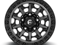 Aluminum Wheels 15X8 Covert D716 5 On 139.7 Matte Gunmetal Gray Black Bead Ring 108 Bore -12 Offset Multi Spoke Fuel Off Road Wheels