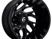 Dually Wheels 20X8.25 Runner Dually D741 8 On 210 Gloss Black Milled 154.3 Bore -246 Offset 8 Spoke Outer Dually Fuel Off Road Wheels