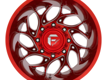 Dually Wheels 22X8.25 Runner Dually D742 8 On 210 Candy Red Milled 154.3 Bore -246 Offset 8 Spoke Outer Dually Fuel Off Road Wheels