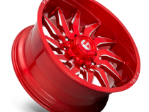 Aluminum Wheels 22X10 Saber D745 6 On 135 Candy Red Milled 87.1 Bore -18 Offset Fuel Off Road Wheels