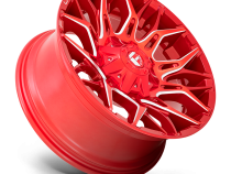 Aluminum Wheels 20X10 Twitch D771 8 On 165.1 Candy Red Milled 125.2 Bore -18 Offset Fuel Off Road Wheels