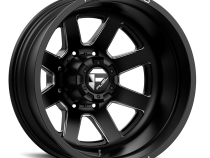 Dually Wheels 24X8.25 FF09D Dually DE09 BK 10 On 225 Matte Black Milled 170.1 Bore -225 Offset Outer Dually Fuel Off Road Wheels