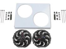 Economy Fan/Shroud Pkg Economy Series 2X10 Fans Fits Fb135,Fb136,Fb137, Fb144, Fb145, Fb146, Fb300, And Fb306 Radiators Frostbite Cooling