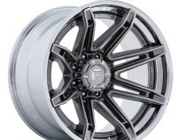 Aluminum Wheels 22X10 Brawl FC401AP 8 On 180 Platinum Silver Chrome Lip 124.2 Bore -18 Offset Fuel Off Road Wheels