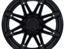 Aluminum Wheels 24X12 Brawl FC401MX 8 On 180 Matte Black/Gloss Black Lip 124.2 Bore -44 Offset Fuel Off Road Wheels