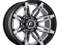 Aluminum Wheels 22X12 Brawl FC401PB 8 On 180 Chrome/Gloss Black Lip 124.2 Bore -44 Offset Fuel Off Road Wheels