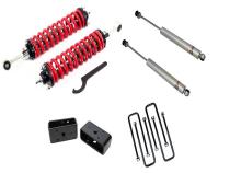1-4 Inch Adjustable Coilovers 3 Inch Rear Lift Blocks and Shocks 00-06 Tundra Freedom Off-Road