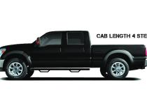 Nerf Step Bar Cab Length (2 Steps per Side) 2015-2022 Chevy Colorado/GMC Canyon Extended Cab Textured Black NFab
