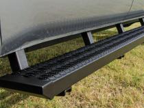 Growler Step System Cab Length (1 Step per Side) 7 Inch Board 2022-2025 Toyota Tundra CrewMax Textured Black NFab