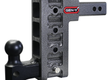 Mega Duty 2 Inch Offset Shank 2.5 Inch Rise 7.5 Inch Drop 2K TW 10K Hitch &amp;amp; GH-031 Dual-Ball Gen Y Hitch