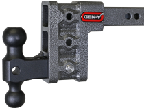 Mega Duty 2 Inch Shank 5 Inch Drop 2K TW 16K Hitch &amp;amp; GH-051 Dual-Ball Gen Y Hitch