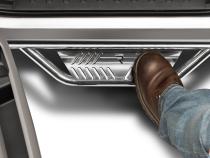 Podium Step SS Cab Length (2 Steps per Side) 3 Inch Main Tube Diameter 2019-2025 Ram 2500/3500/4500/5500 Crew Cab Polished Stainless NFab