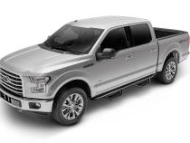Podium Step LG Cab Length (2 Steps per Side) 3 Inch Main Tube Diameter 1999-2016 Ford F-250/350/450/550 Crew Cab Textured Black NFab