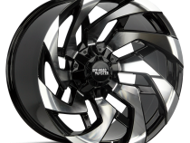 Aluminum Wheels 22x12 M24 GBM Series Machined Gloss Black 8 On 165.1/8 On 170 Bolt Pattern -44 Offset Off Road Monster